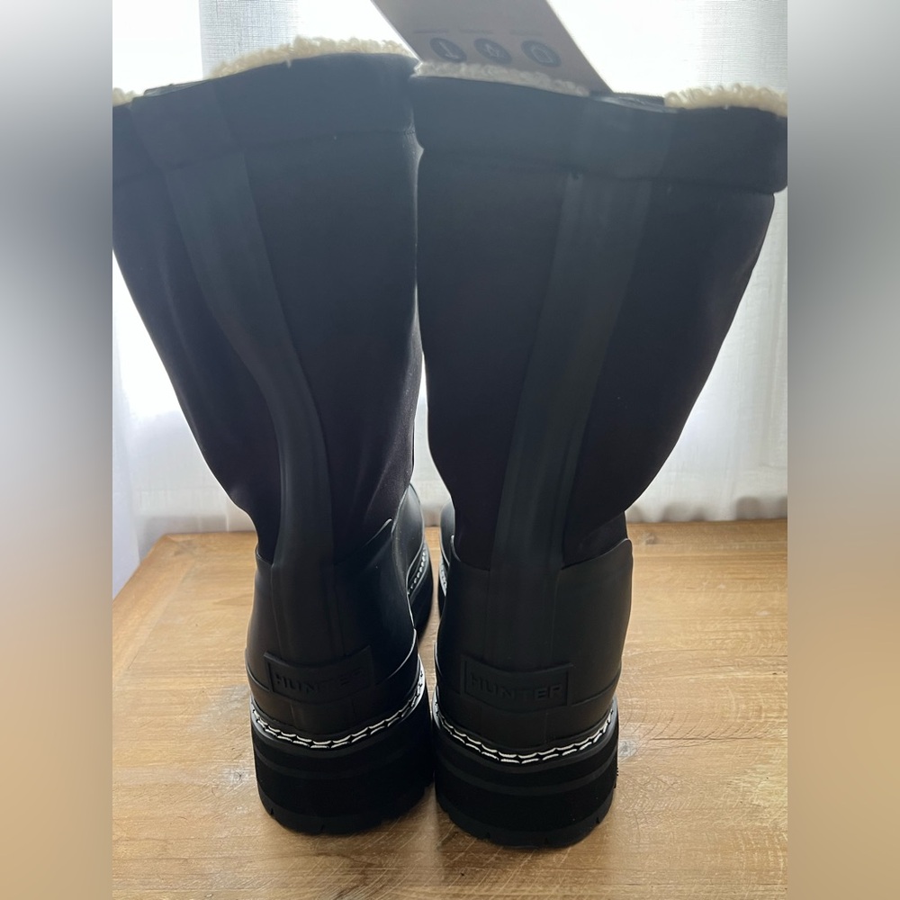 New Hunter Refined Stitch Sherpa Boot Women's Size 8 - Picture 4 of 10